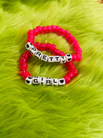 Pink “Pretty Girl” Bracelet