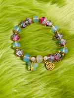 Glass “Colorful Peace” Bracelet