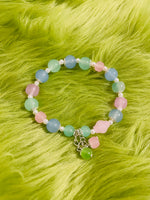 Glass Pastel Charm Bracelet