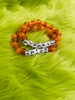 Orange and Brown “Pumpkin Spice” Bracelet