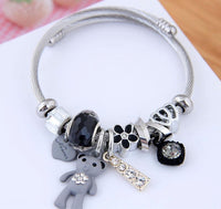 Gray Bear Wrap Bracelet